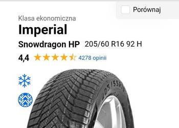Okazja,Cały Zestaw Opony Zimowe M+S. Imperial Niemal Nowe,Polecam.