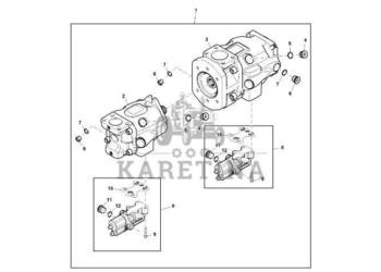 John Deere 9470RX - Sterownik pompy/zaworu RE576761 (Układ hydrauliczny)