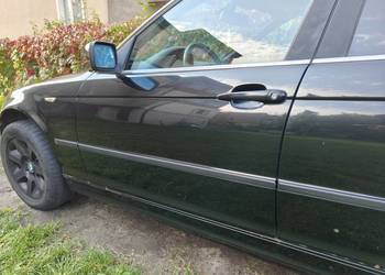 Bmw e46 sedan drzwi przednie lewe Black sapphire metalic