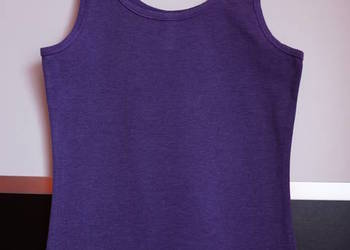 Fioletowa bokserka koszulka top xs 34 h&m