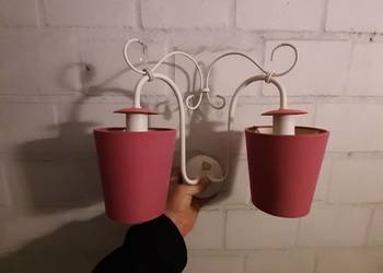 Lampa wisząca z kinkietem