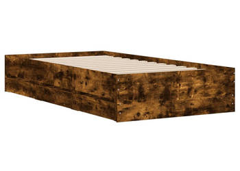 Rama łóżka z szufladami przydymiony dąb 90x190 cm WM-3207326