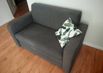 Sofa kanapa rozkładana 2 osobowa ciemny szary