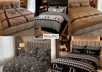 Pościel Komplet pościeli 160x200  gucci  lv  bawełna  Komplet 4-czesci