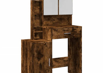 Toaletka z szafką opalany dąb 80x35x132 cm WM-848238
