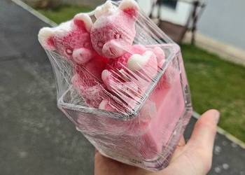 Świeca sojowa zakochane misie