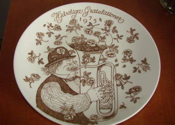 Gustavsberg talerz rocznicowy 1975