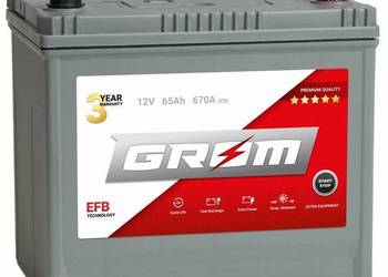 Akumulator GROM EFB START&STOP 65Ah 670A Japan P/L Plus DT