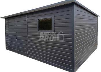 Schowek - domek ogrodowy 4,5x2,5m Antracyt dach spad w tył GP449