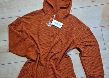 Damska Bluza z Kapturem – Teksturowany Styl i Komfort