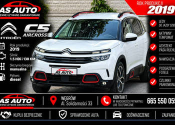 Citroen C5 Aircross 1.5HDi 130KM/Navi/Ledy/ACC/LaneAssist/Alu/Hak/SerwisASO