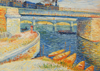 Duży obraz olejny Most w Asnieres - Vincent van Gogh