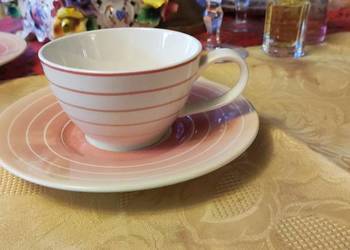 Filiżanka do herbaty porcelana Villa Italia ecru róż