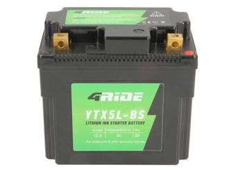 Akumulator motocyklowy 4 RIDE YTX5L-BS LI-ION 12V 90A (Litowo-jonowy, Prawy