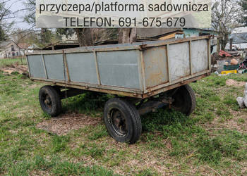 Przyczepa dwuosiowa / Platforma sadownicza