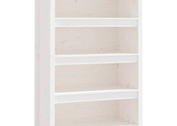 Regał na książki biały 80x35x126 cm lite drewno sosnowe WM-821685