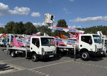 Nissan Cabstar Podnośnik Koszowy Zwyżka Multitel MX 250 UDT MZ 250 Steel V…