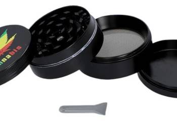 Crusher Grinder Młynek do Tytoniu Suszu Ziół CBD 4-częściowy Średnica 5 cm