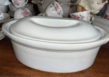 Piękne zabytkowe francuskie naczynie  EMILE HENRY w kolorze kremowo-białym, Piękne zabytkowe francuskie naczynie  EMILE HENRY w kolorze kremowo-białym,