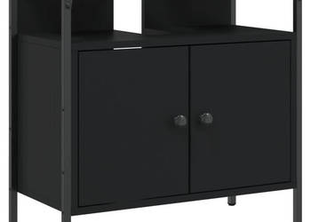 Szafka pod umywalkę czarna 60x30x60 cm WM-842436