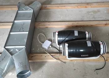 Rekuperator przeciwprądowy SIWICKI 300m3/h + Dwa wentylatory EBERG