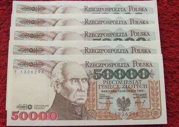 POLSKA PRL 50000 ZŁ STANISŁAW STASZIC (2) Banknot UNC 1 szt. POLSKA PRL 50000 ZŁ STANISŁAW STASZIC (2) Banknot UNC 1 szt.
