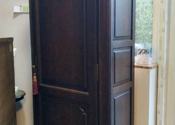 Solidna 1- drzwiowa szafa bieliźniarka lite drewno dębowe