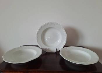 Rosenthal Maria Biała porcelanowy talerz głęboki 23 cm 3 szt