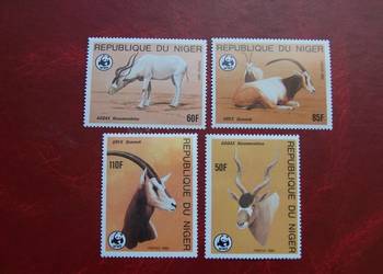 Niger 1985 MNH Mi. 941/44 Fauna Dzikie Zwierzęta WWF  a