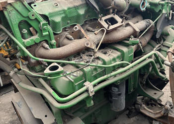 John Deere 6135RW405 Silnik Słupek Blok Kolektor Miska Olejowa Wał Koło Za…