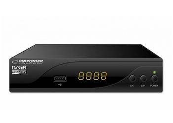 Dekoder Tuner dvb-t2 hevc, esperanza ev106P,  Wi-Fi,internet