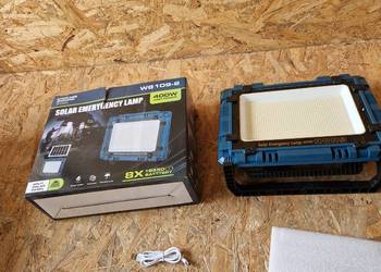 Naświetlacz Solarny LED W8121-2 400W Reflektor halogen zasilany bateryjnie