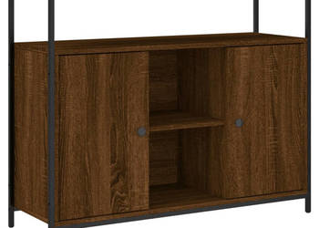 Szafka brązowy dąb 100x35x80 cm materiał drewnopochodny WM-835503