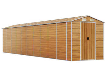 Szopa ogrodowa jasny brąz 191x895x198 cm stal galwanizowana WM-3188284