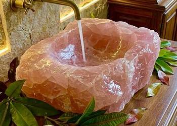 Umywalka Nablatowa Z Kamienia Kwarc Z Kwarcu Łazienki Wanny Kabina prysznic