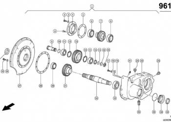Claas Lexion 560 KOŁO CZOŁOWE 0007693180 (Engine cat c6.6, 3126b; transfer… Claas Lexion 560 KOŁO CZOŁOWE 0007693180 (Engine cat c6.6, 3126b; transfer…