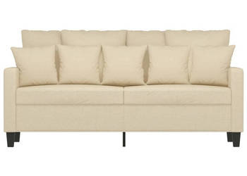 2-osobowa sofa kremowa 140 cm tapicerowana tkaniną WM-359269