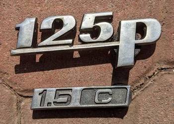 Fiat 125p 1.5C znaczki emblematy