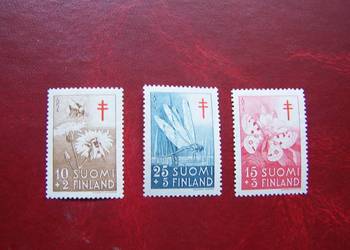 Finlandia 1954 MNH Mi. 434/36 Fauna Owady Gruźlica  a