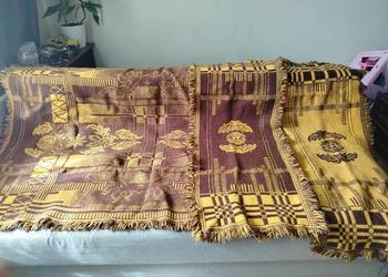 Wełniana narzuta kapa kilim PRL