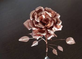 Róże miedziane metaloplasyka