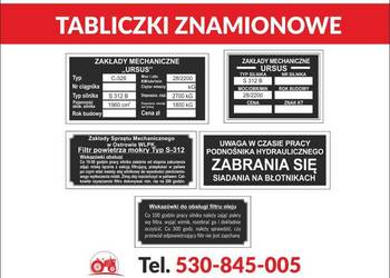 Ursus C-325 C-328 tabliczki znamionowe tabliczka KOMPLET