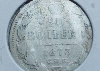 ROSJA-20 KOPIEJEK-1873 r SREBRO
