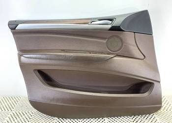 BOCZEK DRZWI PRZÓD LEWY BMW E70 SUV 06-13 TAPICERKA