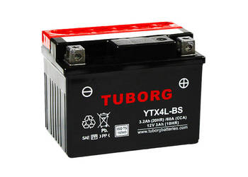 Akumulator Tuborg YTX4L-BS 12V 3.2Ah 60A P+