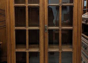 Bardzo ładna dębowa biblioteka,witryna secesyjna-sklep Dąbrowa Górnicza