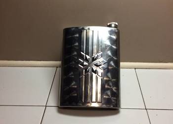Piersiówka 0,5 L stal nierdzewna / PRL