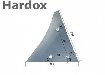 Pierś HARDOX 619121/L 619169/L części do pługa KUHN