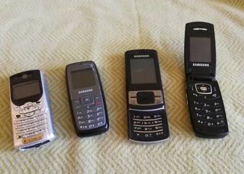Telefony - Samsung SGH-X200 , C140, C3050 ,Motorola C350| Zestaw retro