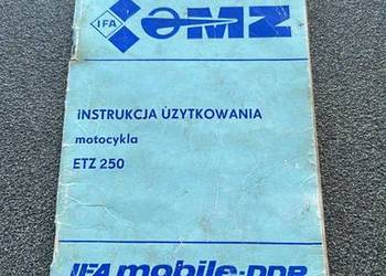 Instrukcja użytkownika MZ etz 250 ddr